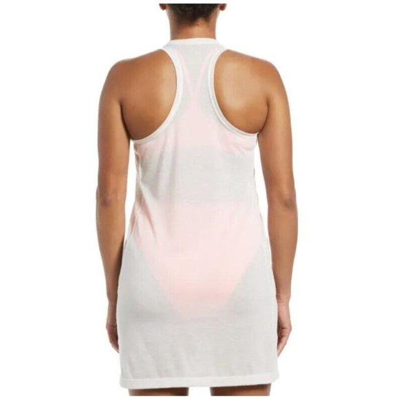 Nike NESSB376 Confetti Cover-Up Racerback  Dress White - Picture 2 of 4